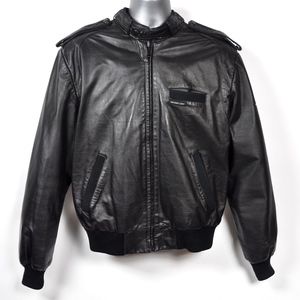 MEMBERS ONLY Cafe Racer Bomber Leather VTG Mens 44